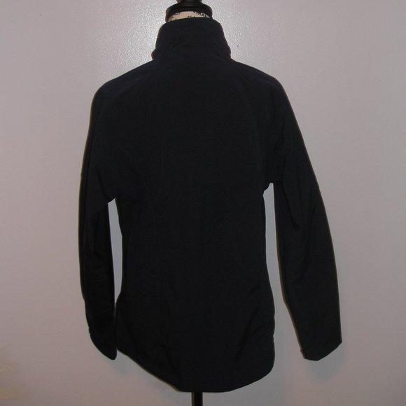 Kirkland Womens Large Navy Jacket Coat Full Zip Pockets Purple Fleece Lined Fit - Picture 13 of 13